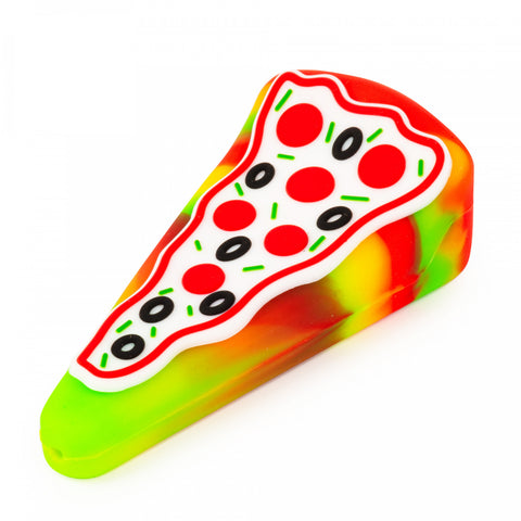 LIT™ SILICONE 4" Pizza Hand Pipe - Tha Bong Shop 