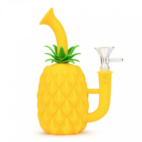 LIT® SILICONE 7" Pineapple Water Pipe - Tha Bong Shop 
