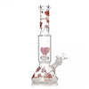 RED EYE GLASS®
12" Heart Dual Chamber Beaker Base Water Pipe - Tha Bong Shop 