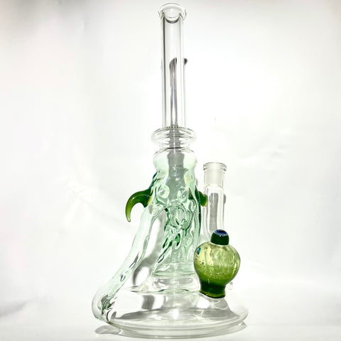 Gibsons Glassworks 13” Recycling UV Reactive Triple Threat - Tha Bong Shop 
