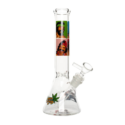 CHEECH & CHONG® GLASS 10" Pop Art Beaker Base Water Pipe - Tha Bong Shop 