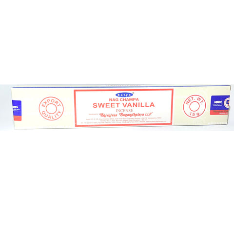 Satya Sweet Vanilla Incense Stick  15g - Tha Bong Shop 
