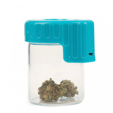 COOKIES Light-Up Glass Seal Storage Jar With Magnifying Window - Tha Bong Shop 