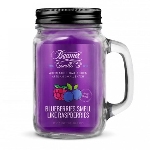 12oz Blueberries Smell Like Raspberries Candle - Tha Bong Shop 