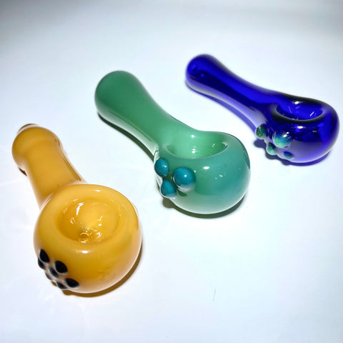 Cosmic Alley Glass 3” Solid Colour Pipe - Tha Bong Shop 