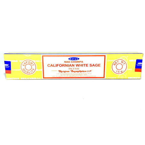 Satya California White Sage Incense Stick  15g - Tha Bong Shop 