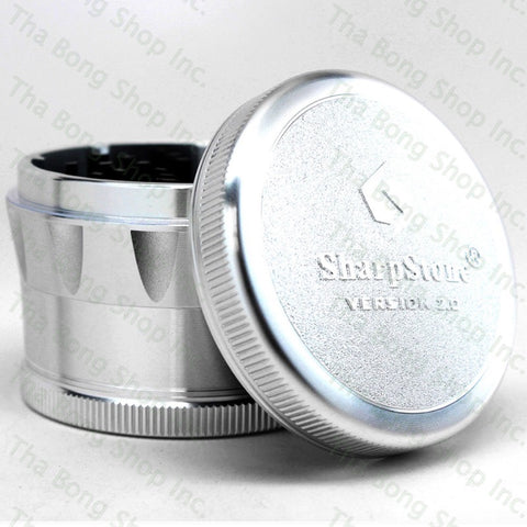 Sharpstone V2 Grinder Silver 2.5" Size - Tha Bong Shop 