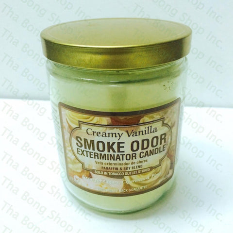 Creamy Vanilla Smoke Odor Exterminator Candle - Tha Bong Shop