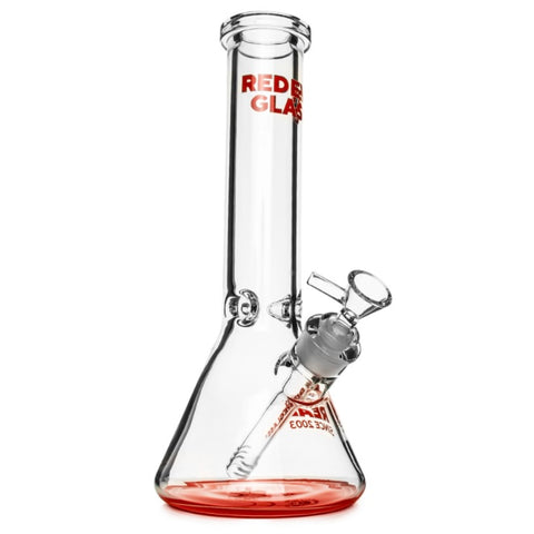 RED EYE GLASS® 12" 7mm Thick Modern Since 2003 Beaker Base Water Pipe - Tha Bong Shop 