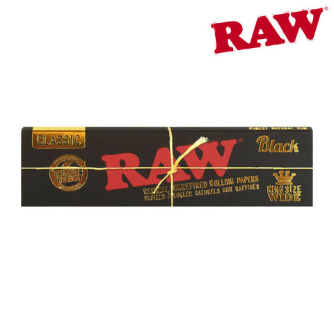 RAW BLACK KS WIDE - Tha Bong Shop 