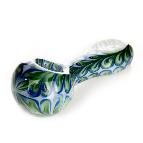 RED EYE GLASS® 4.5" Paisley Spoon Hand Pipe - Tha Bong Shop 