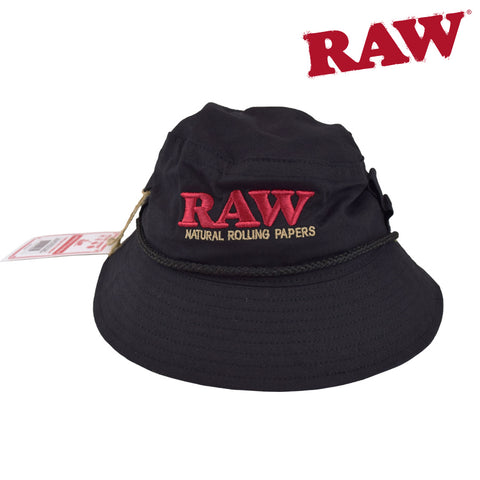 ROLLING PAPERS X RAW SMOKERMAN’S HAT – Black - Tha Bong Shop 