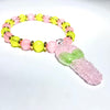 Niko BH Glass Pink Green Mini Sourkey Charm Bracelet - Tha Bong Shop 