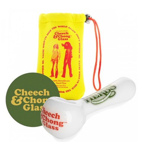 CHEECH & CHONG® GLASS
4.5" Happy Herbs Hand Pipe - Tha Bong Shop 