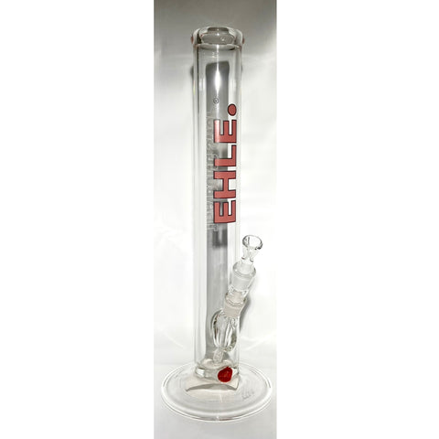 EHLE Glass X Tha Bong Shop  14mm Red Label 5mm 15” Straight Tube - Tha Bong Shop 