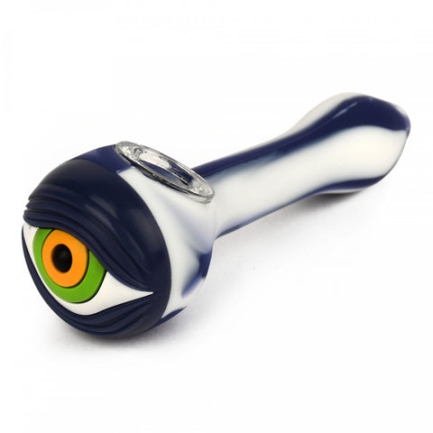 LIT™ SILICONE 4.75" Eyeball Hand Pipe - Tha Bong Shop 