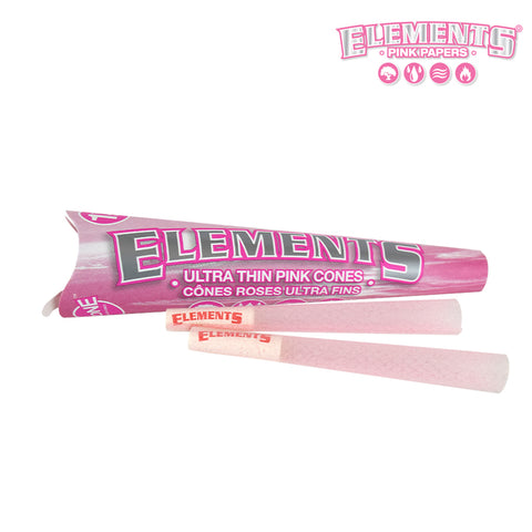 ELEMENTS PINK PRE-ROLLED CONES 1¼ - Tha Bong Shop 