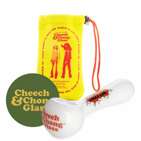 CHEECH & CHONG® GLASS 4.5" Getting Loaded Zone Hand Pipe - Tha Bong Shop 