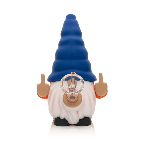 LIT® SILICONE  6" No Fux Gnome Water Pipe - Tha Bong Shop 