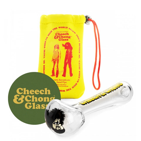 CHEECH & CHONG® GLASS 4.5" Bloat On Hand Pipe - Tha Bong Shop 