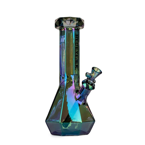 RED EYE TEK® 12" Metallic Terminator Finish Orion Beaker Base Water Pipe - Tha Bong Shop 