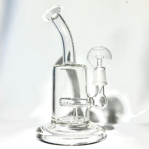 Scan Glass 14mm Bent Neck In-line   Perc Dab Rig  - Tha Bong Shop 