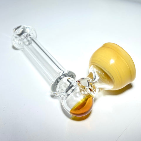 Cosmic Alley Glass Classic Metal Pipe Shaped Hlass Pipe