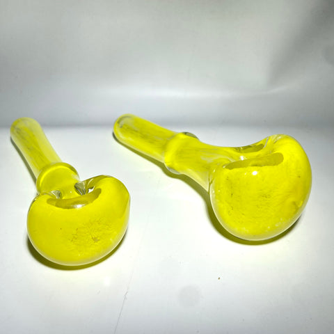 Thatcher Glass Yellow Frit Pipes - Tha Bong Shop 