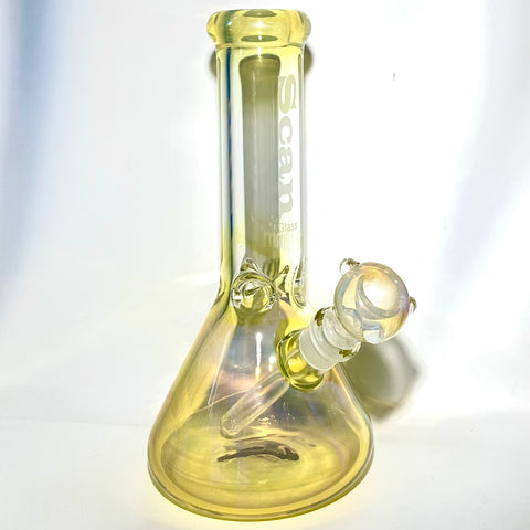 Scan Glass 11 Inch Silver Fumed Colour Changing Glass 7mm Beaker Bong - Tha Bong Shop 