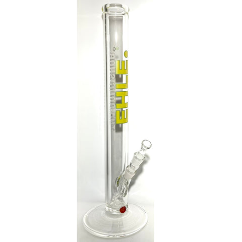 EHLE Glass X Tha Bong Shop  14mm Yellow Label 5mm 18” Straight Tube - Tha Bong Shop 