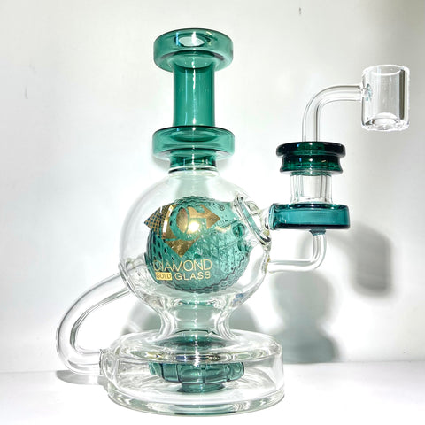Diamond Glass 3D Texturized Ball Rig  - Tha Bong Shoo 