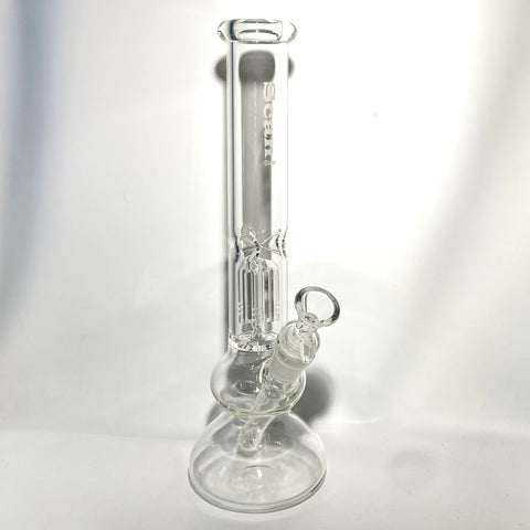  Scan Glass 12 inch Tree Perc Double Bubble  Base  Bong - Tha Bong Shop 