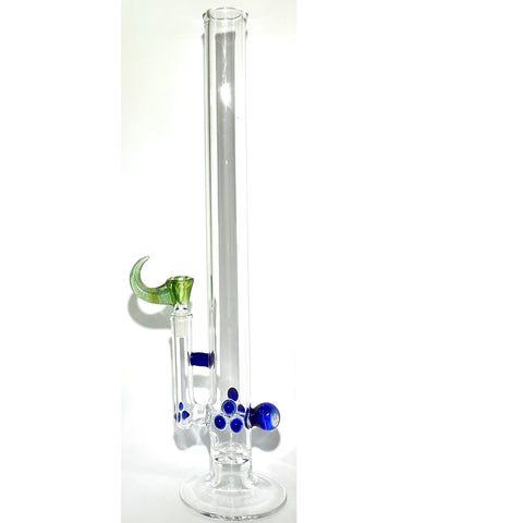 Shine Glassworks Gridded Inline Tube With Dichroic Image Steal Your Face Marble  - Tha Bong Shop 