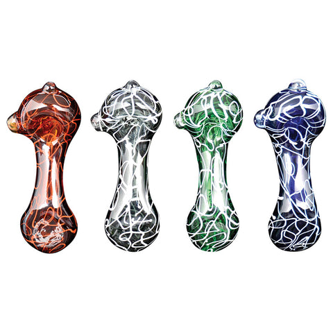 Red Eye Glass World Tour Van Halen Sherlock W/Build-In Ash Catcher & Screen Hand Pipe - Tha Bong Shop
