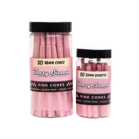 Blazy Susan 98mm Pink Pre Rolled Cones - Tha Bong Shop 