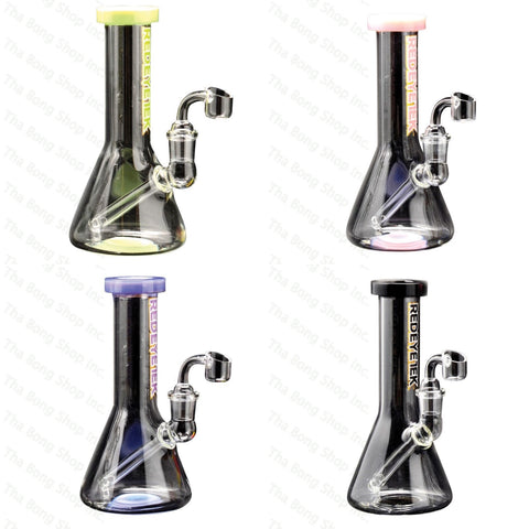 Red Eye Tek 8" Dab Beaker Tube With 18mm Quartz Banger - Tha Bong Shop 