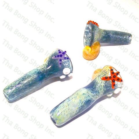 Laughlan Glass Starfish Hand Formed 14mm Male Bowl - Tha Bong Shop 