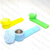 LIT GLOW IN THE DARK Unbreakable Silicone Pipe With Removable Metal Screen Bowl - Tha Bong Shop 