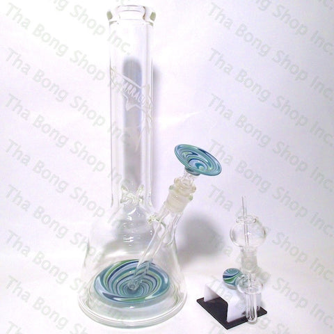 Barracuda Glass #119 Aqua Vacstack Vortex Beaker Bong  Set - Tha Bong Shop 