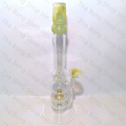 Barracuda Glass #87 Green Showerhead Perc Bong With Splashguard - Tha Bong Shop 