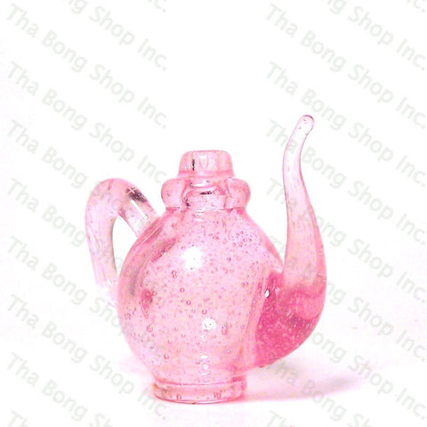 B.E. Glassworks Translucent Pink Tea Pot Carb Cap - Tha Bong Shop 