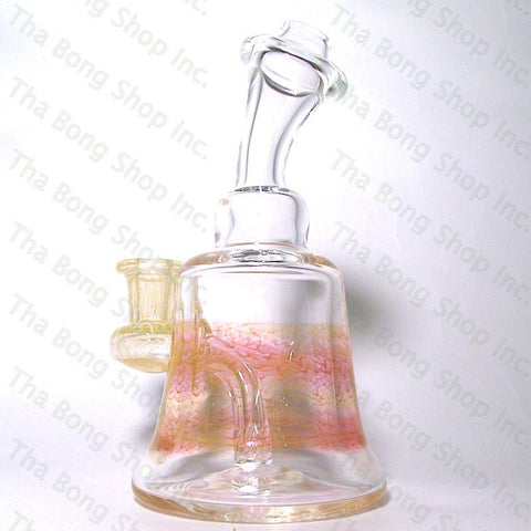 B.E. Glassworks Gold And Silver Fumed 10mm Bangerhanger Minitube - Tha Bong Shop 