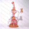 B.E. Glassworks Gold And Silver Fumed 10mm Klien Recycler - Tha Bong Shop 