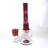 Gnosy Glass Red Black Linework Bangerhanger #Gfitting Mini Milker - Tha Bong Shop 