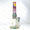 Gnosy Glass Rainbow Linework Flower Base  Bangerhanger #Gfitting Mini Milker - Tha Bong Shop 