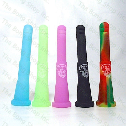 Unbreakable LIT 100mm Long Silicone Downstem - Tha Bong Shop 