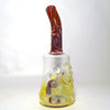 Gnosy Glass Bent Neck Fumed Can Thumbprint Recessed Joint Mini Milker - Tha Bong Shop 