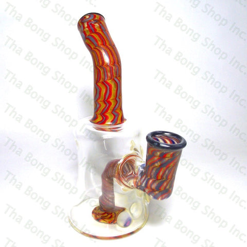 Gnosy Glass Bent Neck Fumed Can #Gfitting Bangerhanger Mini Milker - Tha Bong Shop 