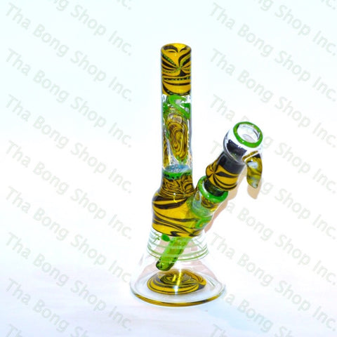 Gnosy Mini Milker Black And Yellow Wig Wag - Tha Bong Shop