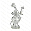 GEAR Premium® 10" Tall Faberge Globe Double Uptake Klien Recycler with UFO Perc & Quartz Banger - Tha Bong Shop 